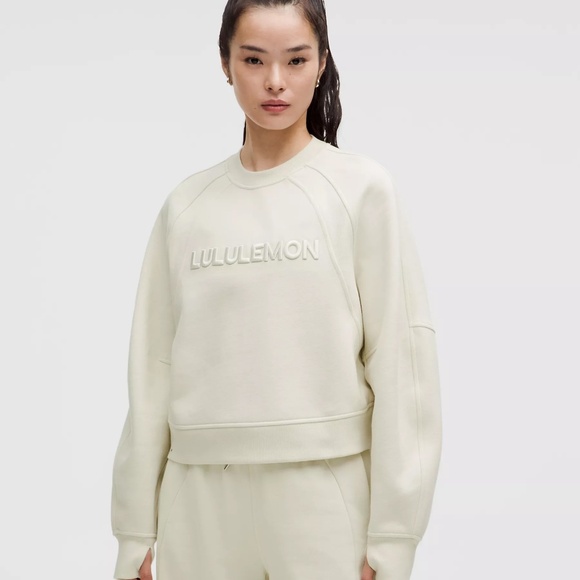 Lululemon Scuba Oversized Pullover Sweatshirt in off white! M/L NWT 😍 - Picture 1 of 6